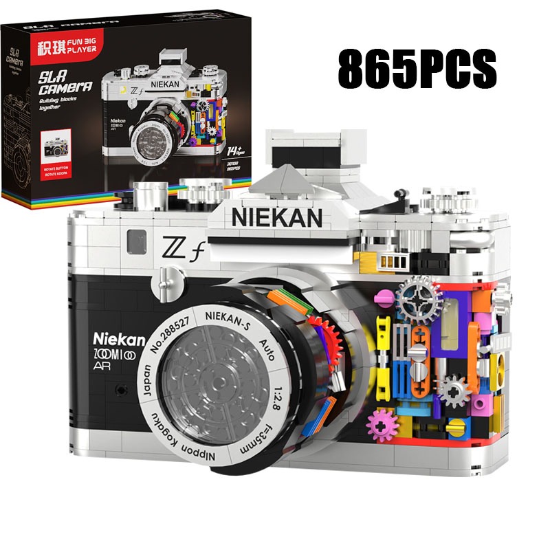 Collectible Vintage Cameras - 865ピースまたは805ピース ヴィンテージカメラモデル 組み立てブロック 精巧なコレクターズアイテム 組み立てブロック おもちゃ