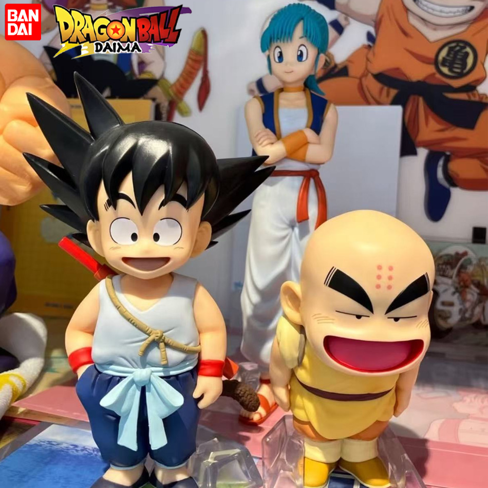 Vintage Collectible Figurines - 10-20 センチメートルアニメドラゴンボール Z フィギュア悟空フィギュア練習セクション GK フィギュアクリリンチチブルマアニメグッズモデルおもちゃギフト