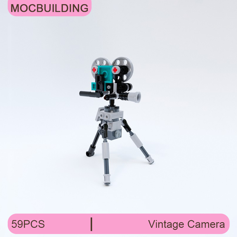 Collectible Vintage Cameras - MOC ビルディングブロックヴィンテージカメラモデル DIY 組み立てレンガコレクションディスプレイ創造的な教育古典的なおもちゃギフト 59 個