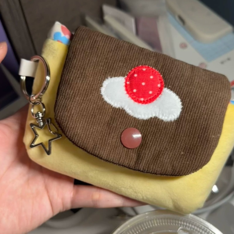 Collectible Vintage Cameras - 1個入り ヴィンテージ風ぬいぐるみカメラバッグ ポータブルCCD収納ポーチ 可愛いミニコインカードケース 日常使いの小物入れ