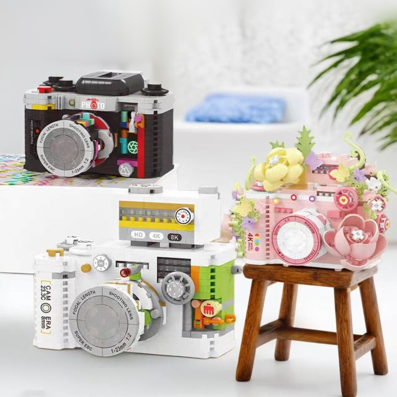 Collectible Vintage Cameras - ヴィンテージカメラ組み立てブロック、デスクトップ装飾コレクションモデル