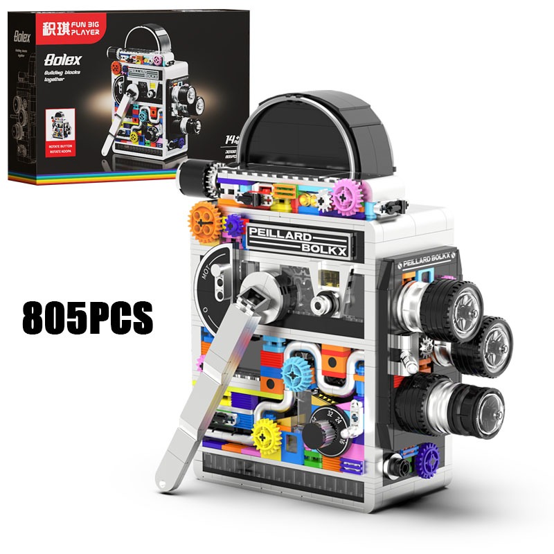 Collectible Vintage Cameras - 805ピースまたは865ピース ヴィンテージカメラモデル 組み立てブロック 精巧なコレクターズアイテム 組み立てブロック おもちゃ