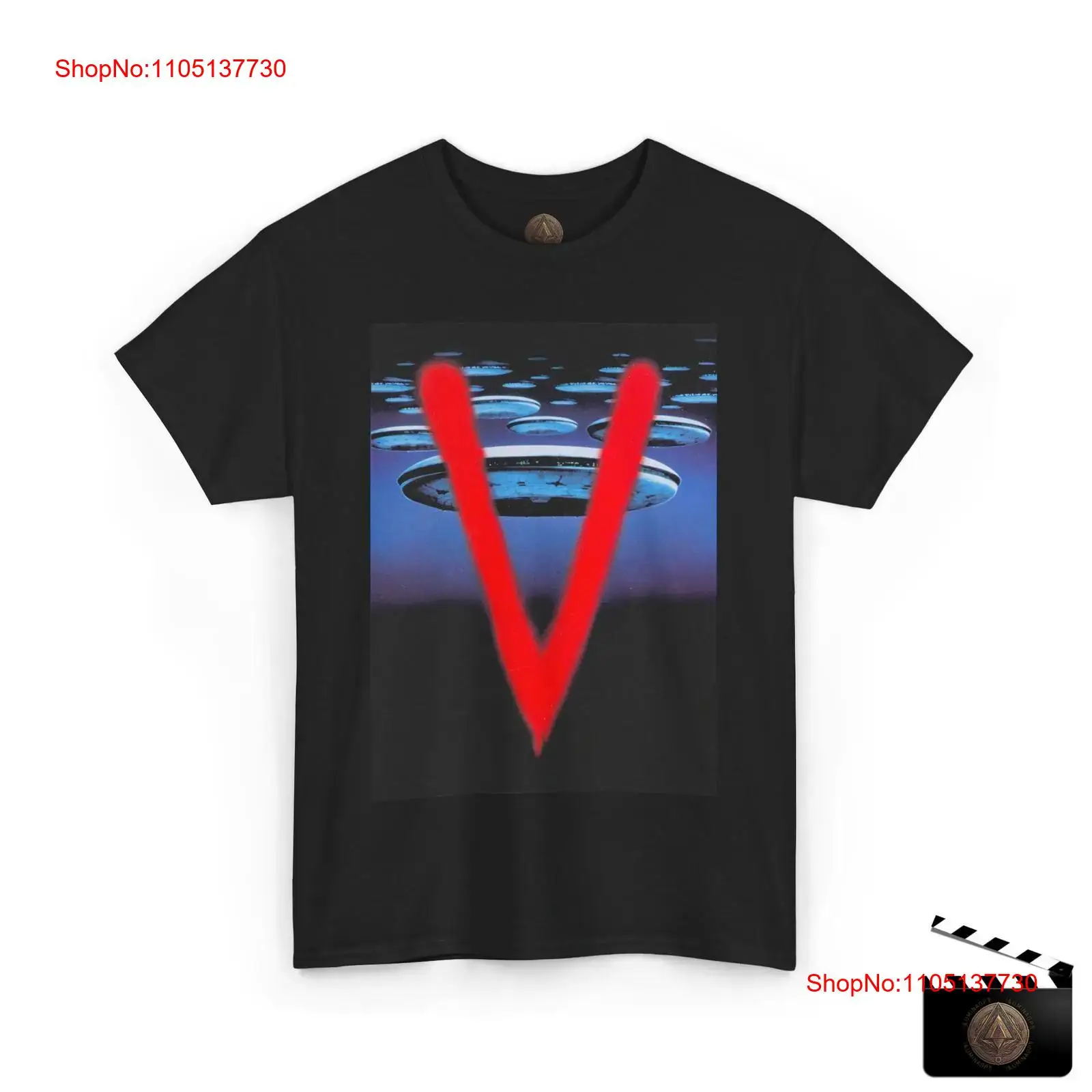 V UFO Tシャツ レトロな訪問者向け テレビ番組 80年 - Vintage Collectible Show のレビューと価格