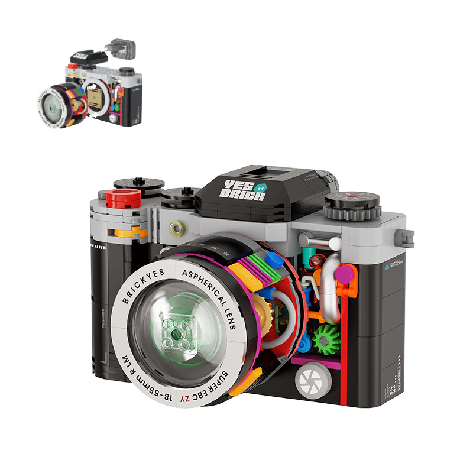 レトロカメラ組み立てキット 建設モデルブロックセット コレク - Collectible Vintage Cameras のレビューと価格