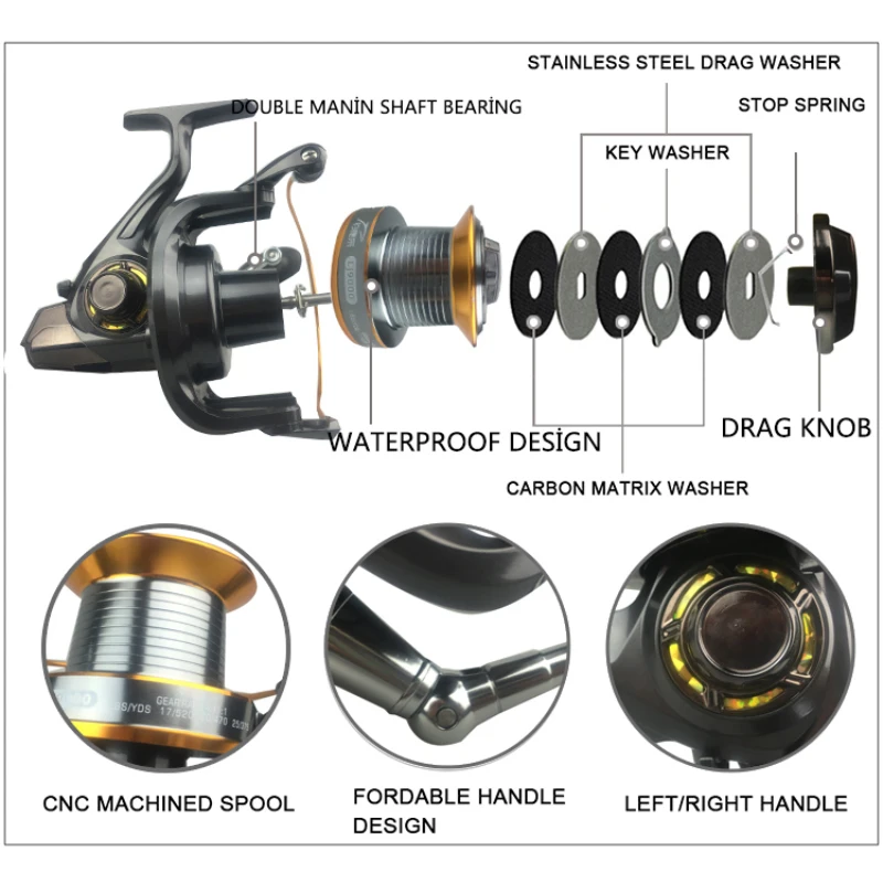 海釣り用スピニングホイール,3-9000シリーズ,12 1ベ - Developing Tank Reel のレビューと価格