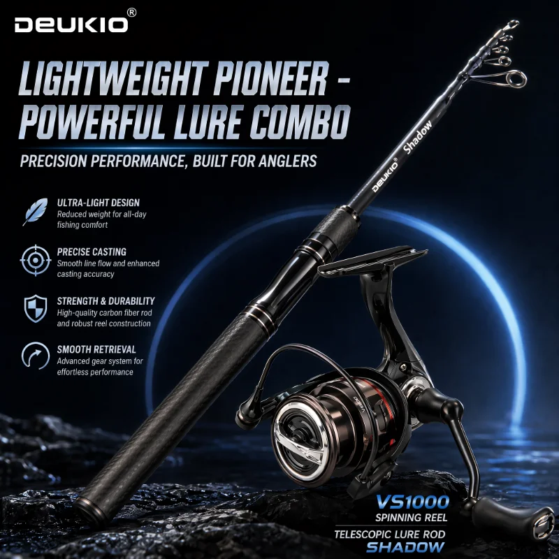 DEUKIO 1.68/1.8M 釣り竿リールコンボ超軽量カ - Developing Tank Reel のレビューと価格