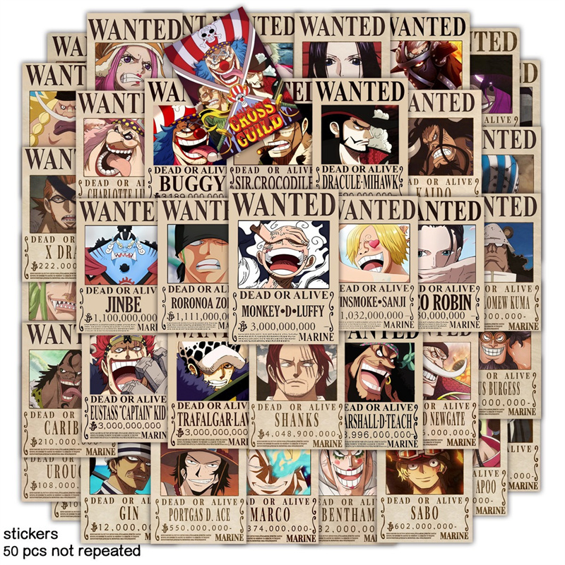 アニメ ルフィ ギア5 ワンピース 指名手配ポスター 四皇  - Vintage Collectible Items のレビューと価格