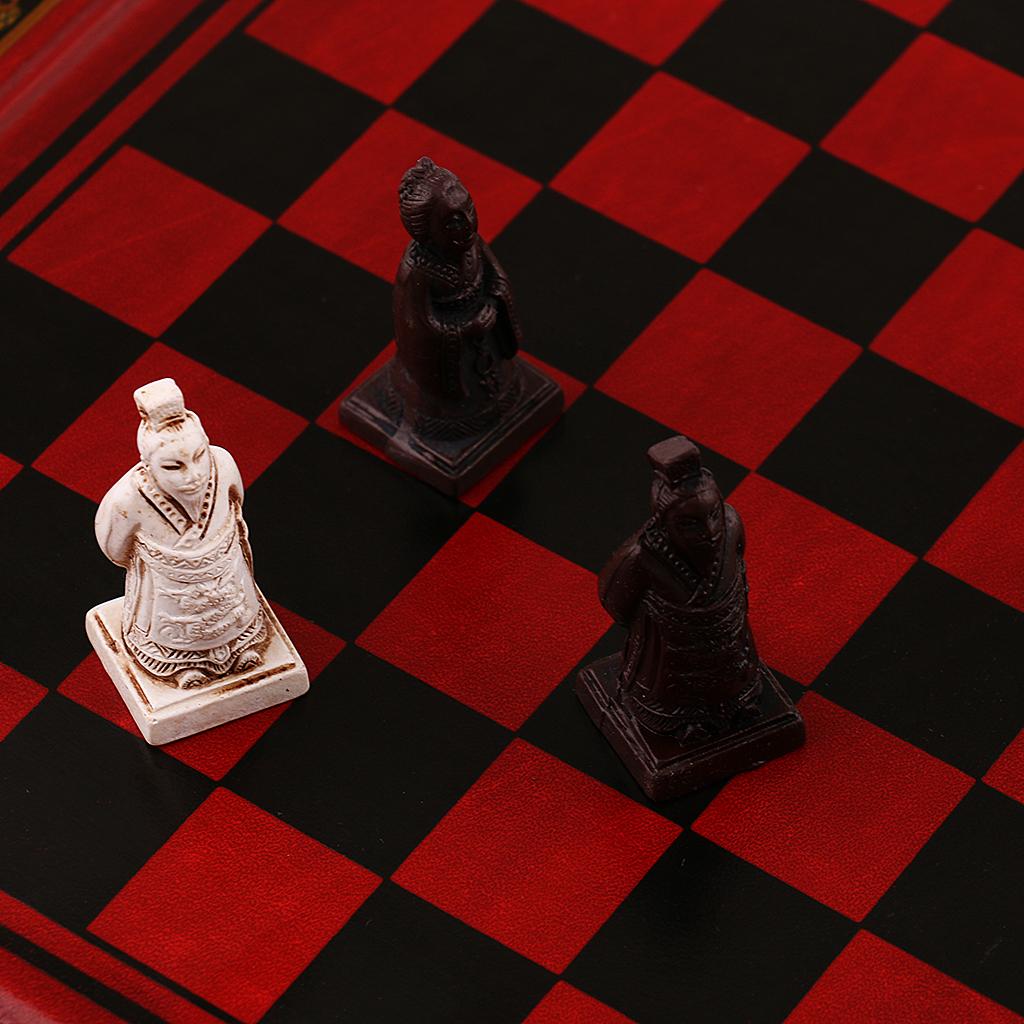 ヴィンテージ中国製テラコッタチェスセット、豪華なチェス盤ゲー - Vintage Collectible Board Games のレビューと価格
