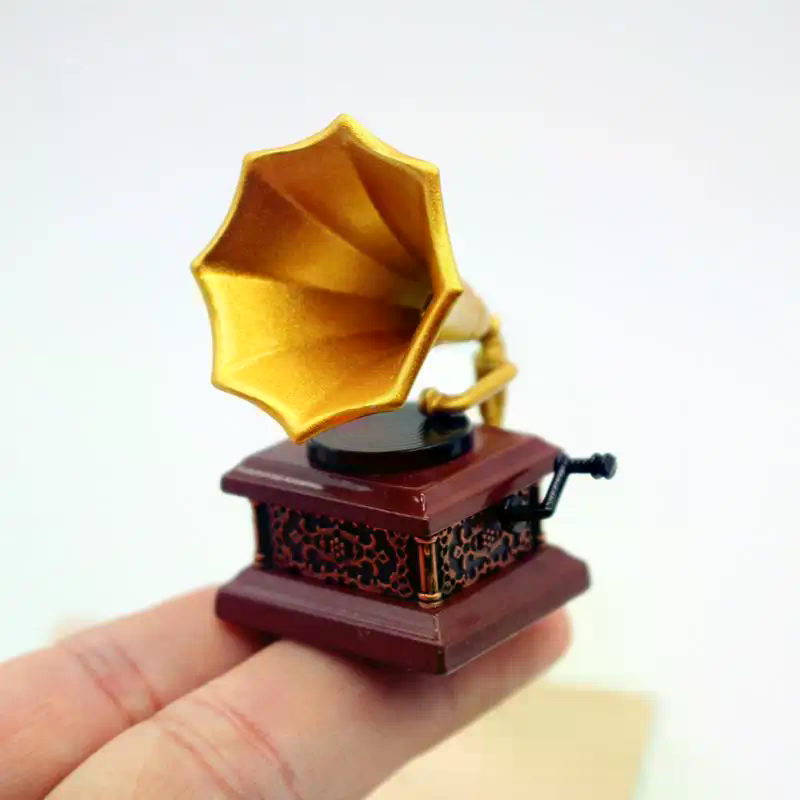 ドールハウスヴィンテージ蓄音機ミニチュアモデルリビングルーム - Vintage Toy Collector のレビューと価格