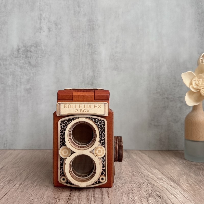 ヴィンテージ木製カメラオルゴール手作り機械式写真カメラオルゴ - Collectible Vintage Cameras のレビューと価格