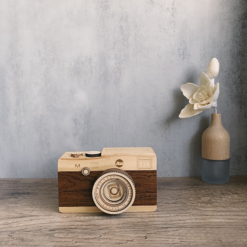 ヴィンテージ木製カメラオルゴール手作り機械式写真カメラオルゴ - Collectible Vintage Cameras のレビューと価格