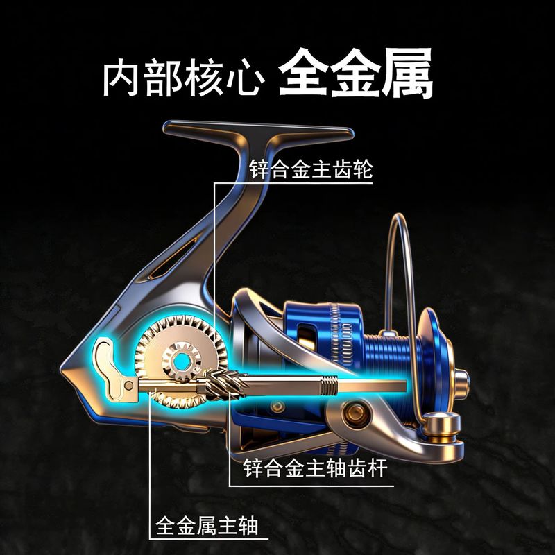 新しい釣り具 スピニングリール 釣りリール 海釣りリール 金 - Developing Tank Reel のレビューと価格