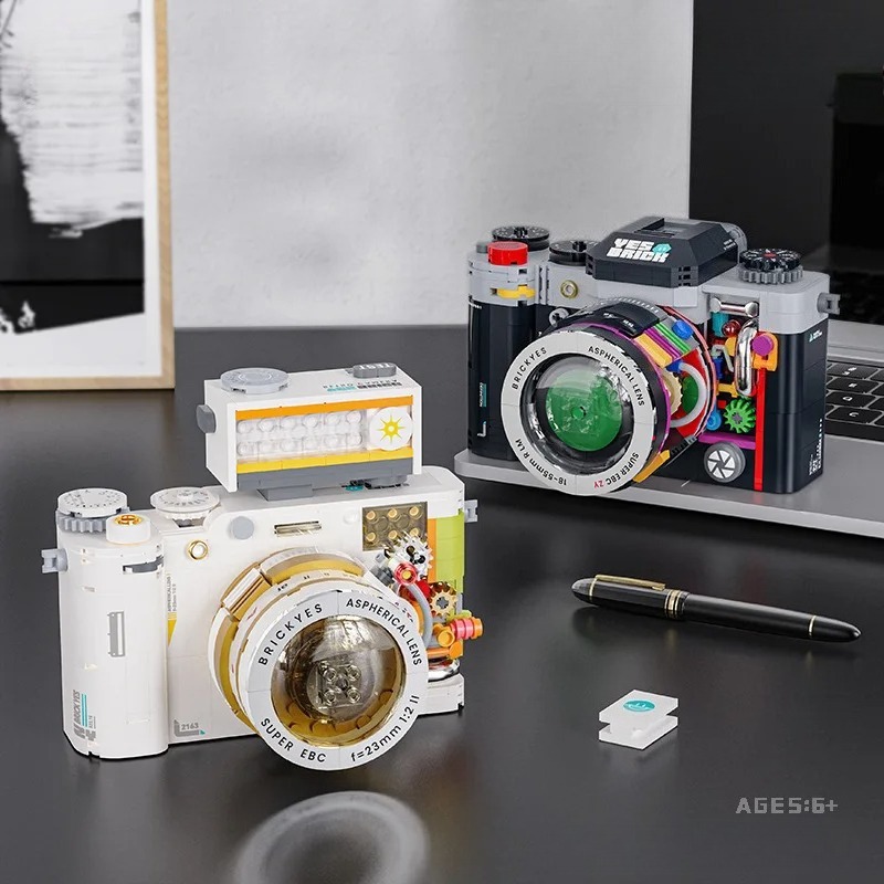 ヴィンテージカメラビルディングブロックモデル DIY ブロッ - Collectible Vintage Cameras のレビューと価格