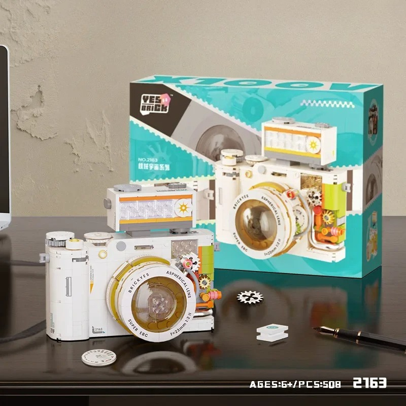 ヴィンテージカメラビルディングブロックモデル DIY ブロッ - Collectible Vintage Cameras のレビューと価格