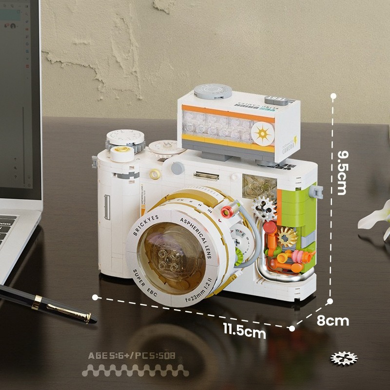 ヴィンテージカメラビルディングブロックモデル DIY ブロッ - Collectible Vintage Cameras のレビューと価格