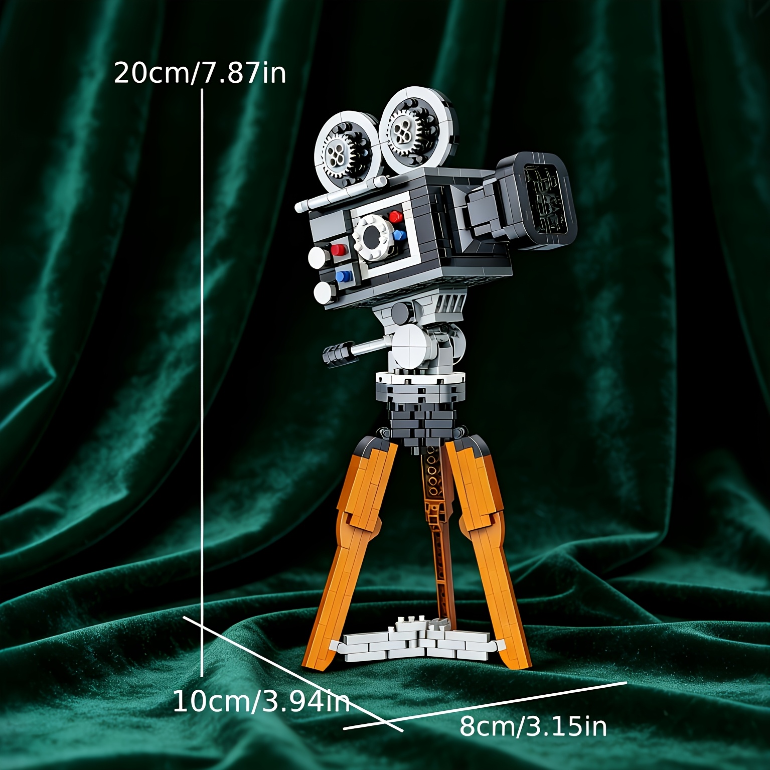 DIY ビルディングブロックカメラデスクトップデコレーション - Collectible Vintage Cameras のレビューと価格