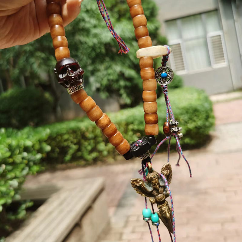 手磨きのヴィンテージキャメルボーンビーズ、レトロアクセサリー - Vintage Collectible Items のレビューと価格