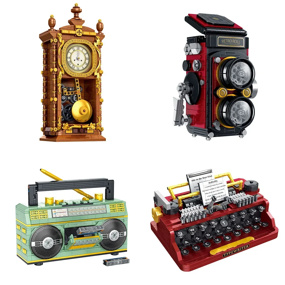 719ピース アイデア ヴィンテージカメラ ラジオ 振り子時 - Collectible Vintage Cameras のレビューと価格